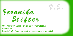 veronika stifter business card